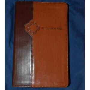Tyndale Living Bible Paraphrased Leatherlike Tutone Book